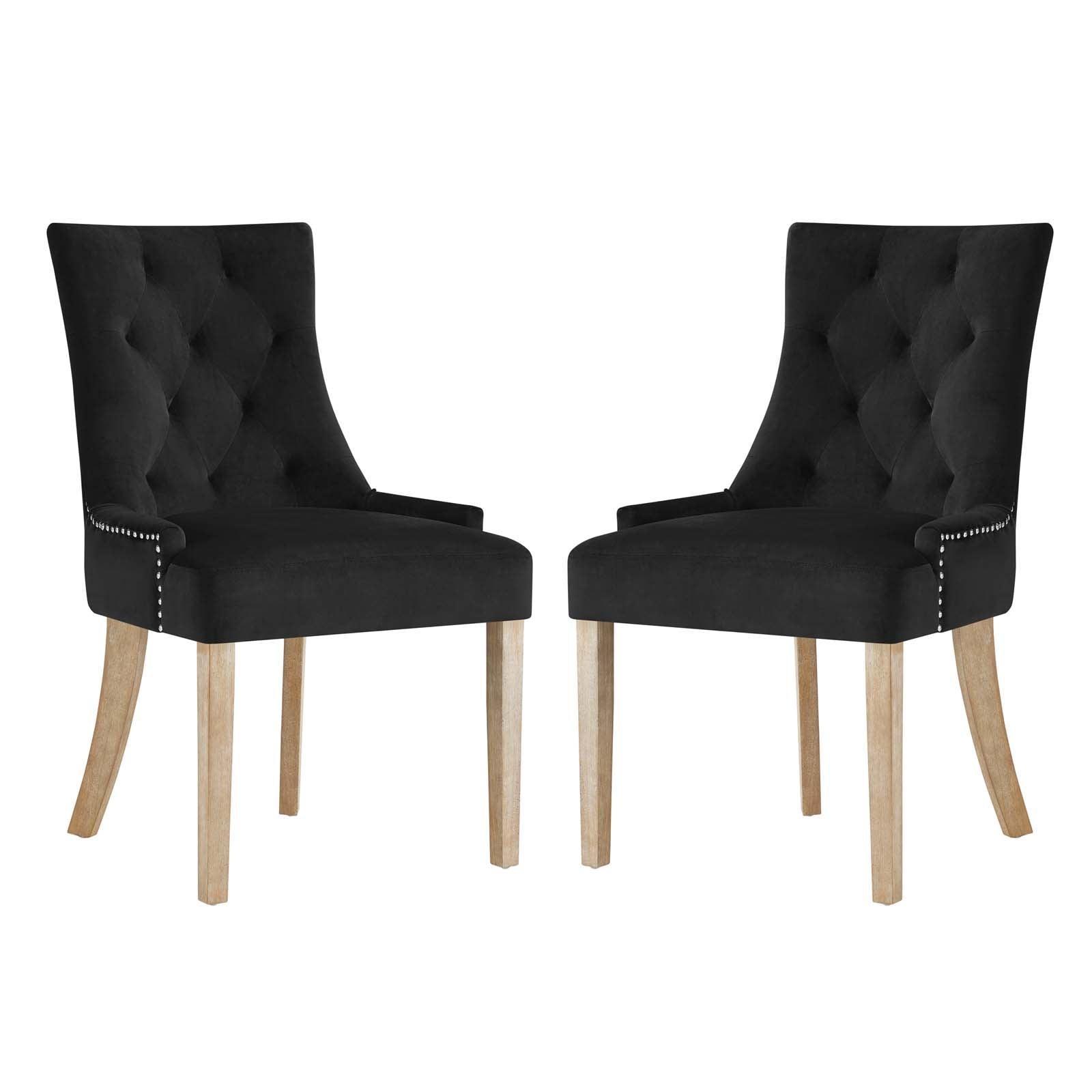 Modway Pose Dining Chair Performance Velvet Set of 2 FredCo