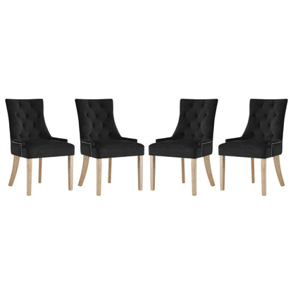 Modway Pose Dining Chair Performance Velvet Set of 4 FredCo