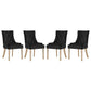 Modway Pose Dining Chair Performance Velvet Set of 4 FredCo