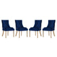 Modway Pose Dining Chair Performance Velvet Set of 4 FredCo