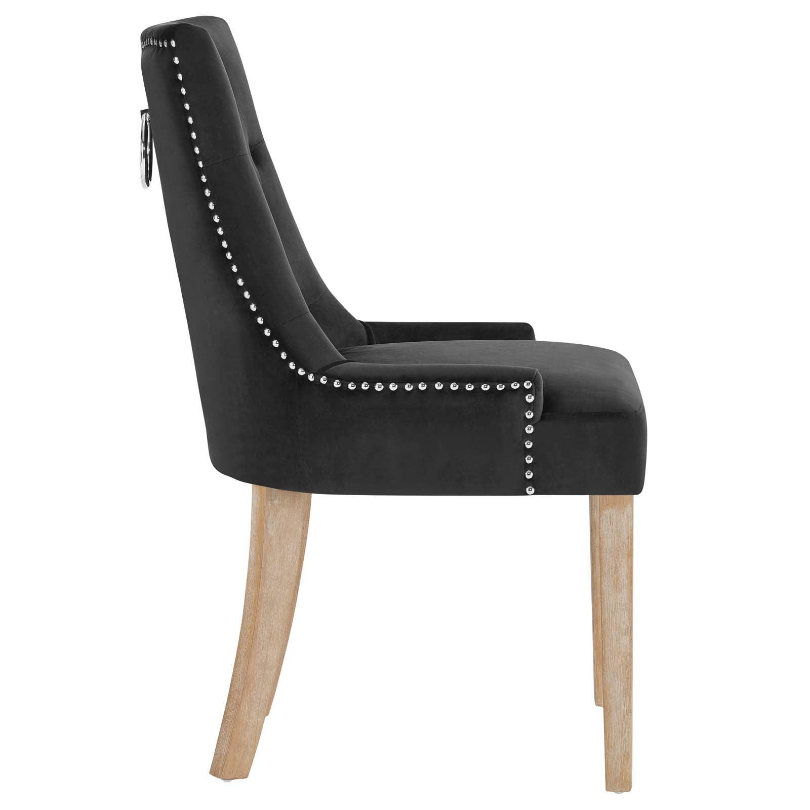 Modway Pose Dining Chair Performance Velvet Set of 4 FredCo