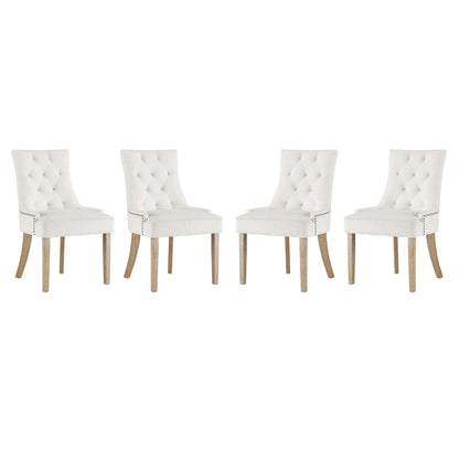 Modway Pose Dining Chair Performance Velvet Set of 4 FredCo