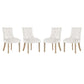 Modway Pose Dining Chair Performance Velvet Set of 4 FredCo