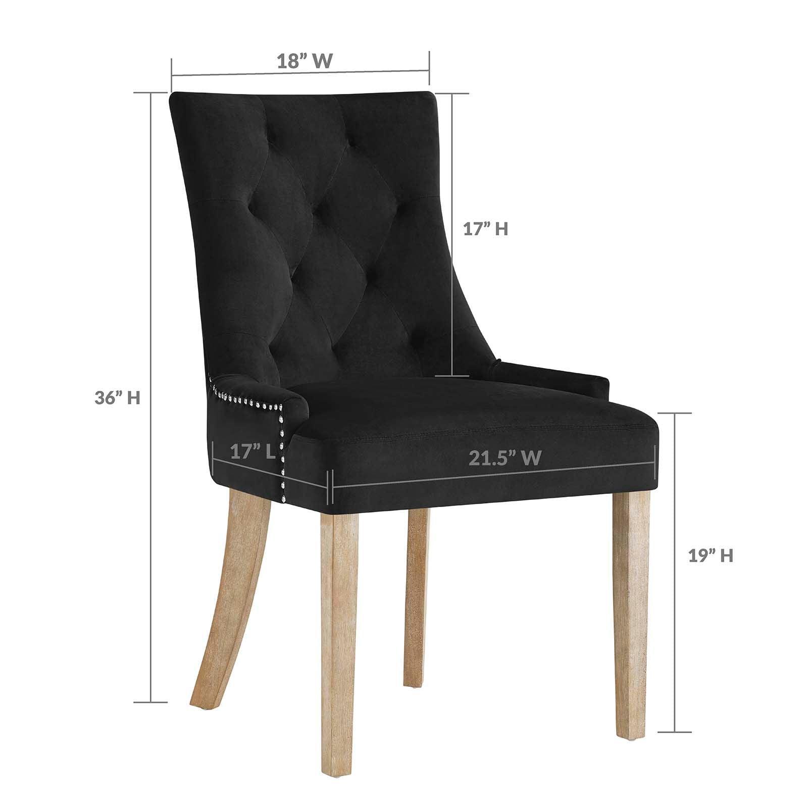 Modway Pose Performance Velvet Dining Chair FredCo