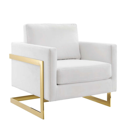 Modway Posse Performance Velvet Accent Chair FredCo