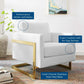 Modway Posse Performance Velvet Accent Chair FredCo