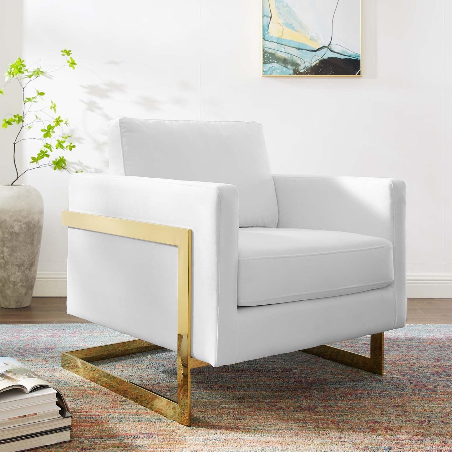 Modway Posse Performance Velvet Accent Chair FredCo