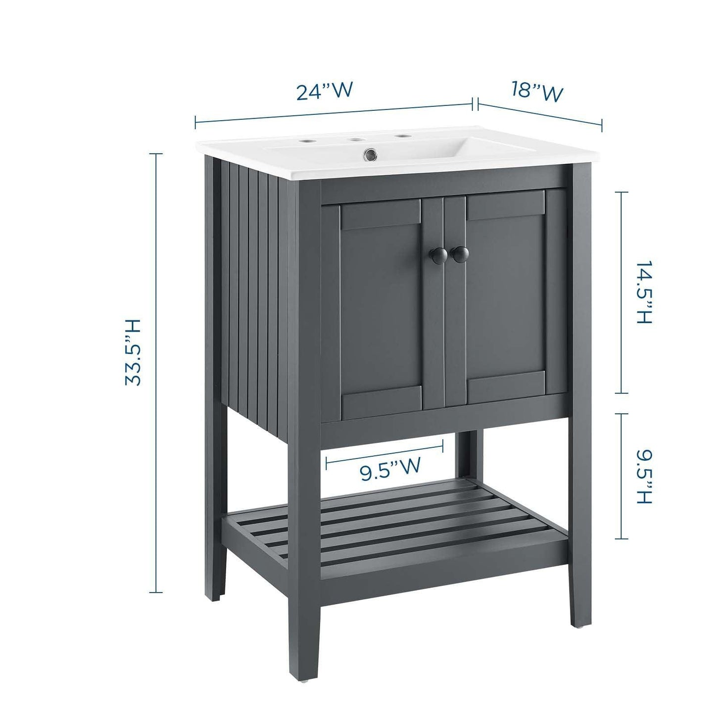 Modway Prestige 24" Bathroom Vanity FredCo