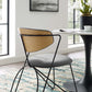 Modway Prevail Black Frame Dining and Accent Performance Velvet Chair FredCo