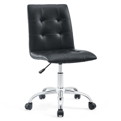 Modway Prim Armless Mid Back Office Chair FredCo