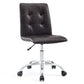 Modway Prim Armless Mid Back Office Chair FredCo