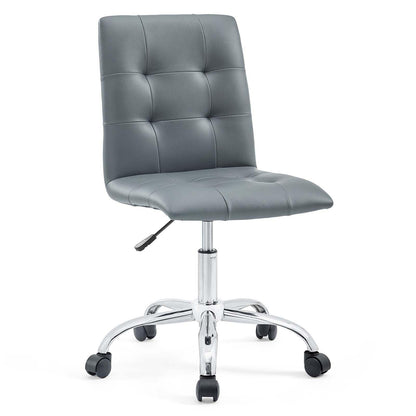 Modway Prim Armless Mid Back Office Chair FredCo