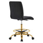 Modway Prim Armless Performance Velvet Drafting Chair FredCo