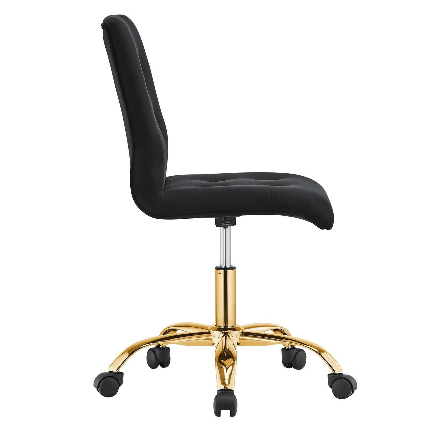 Modway Prim Armless Performance Velvet Office Chair FredCo