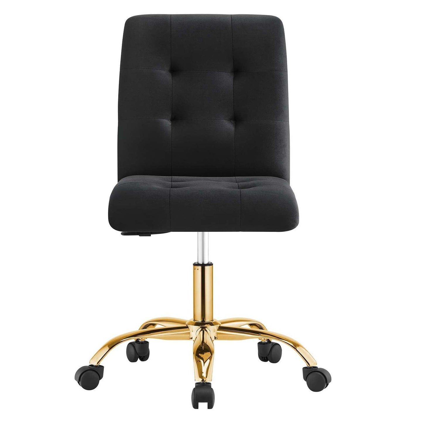 Modway Prim Armless Performance Velvet Office Chair FredCo