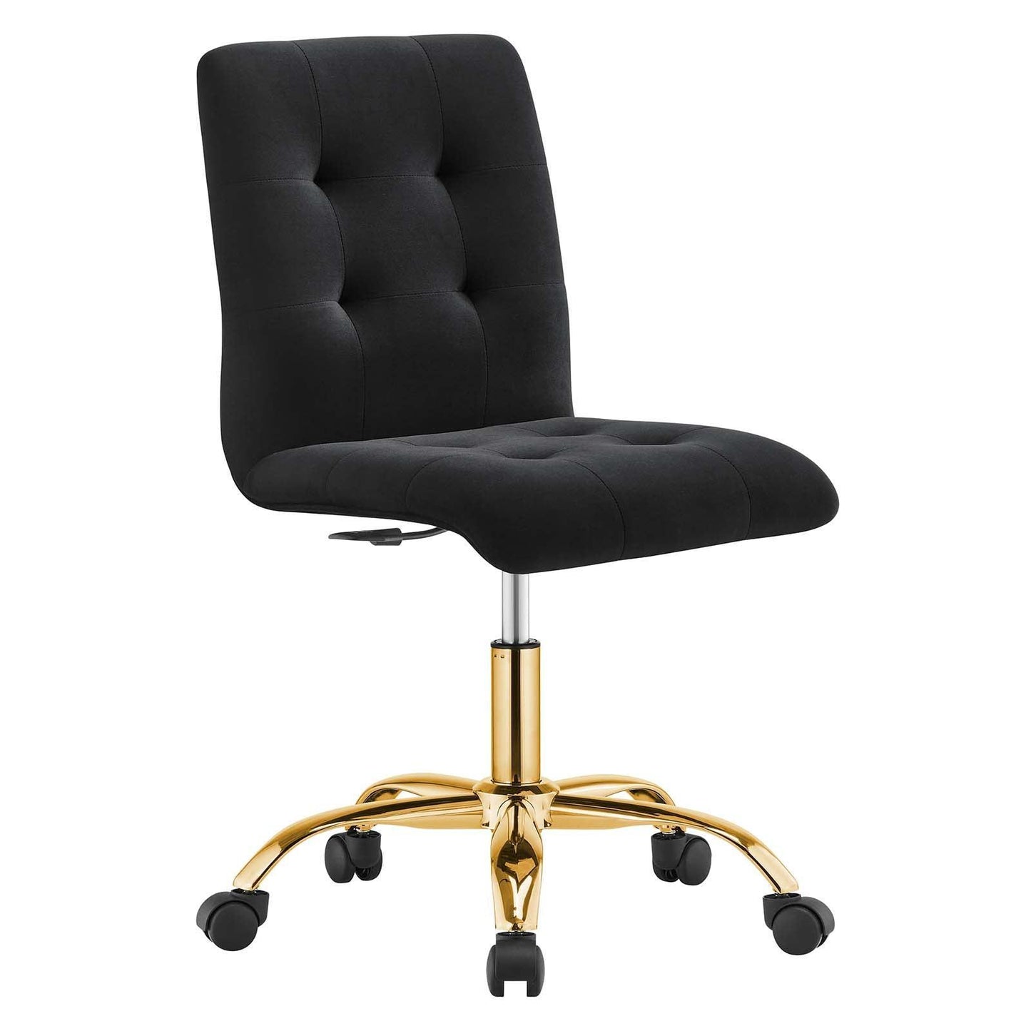 Modway Prim Armless Performance Velvet Office Chair FredCo