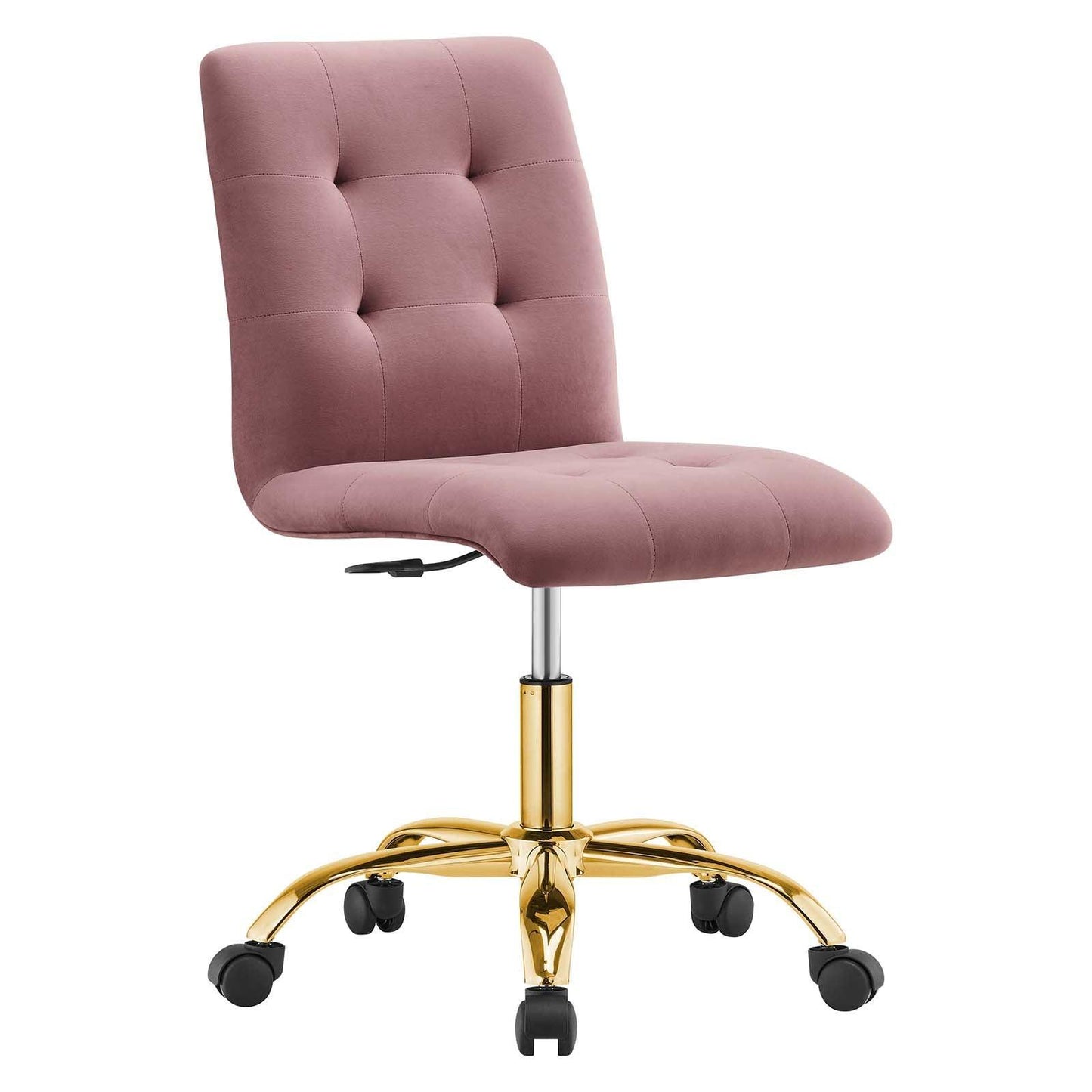 Modway Prim Armless Performance Velvet Office Chair FredCo