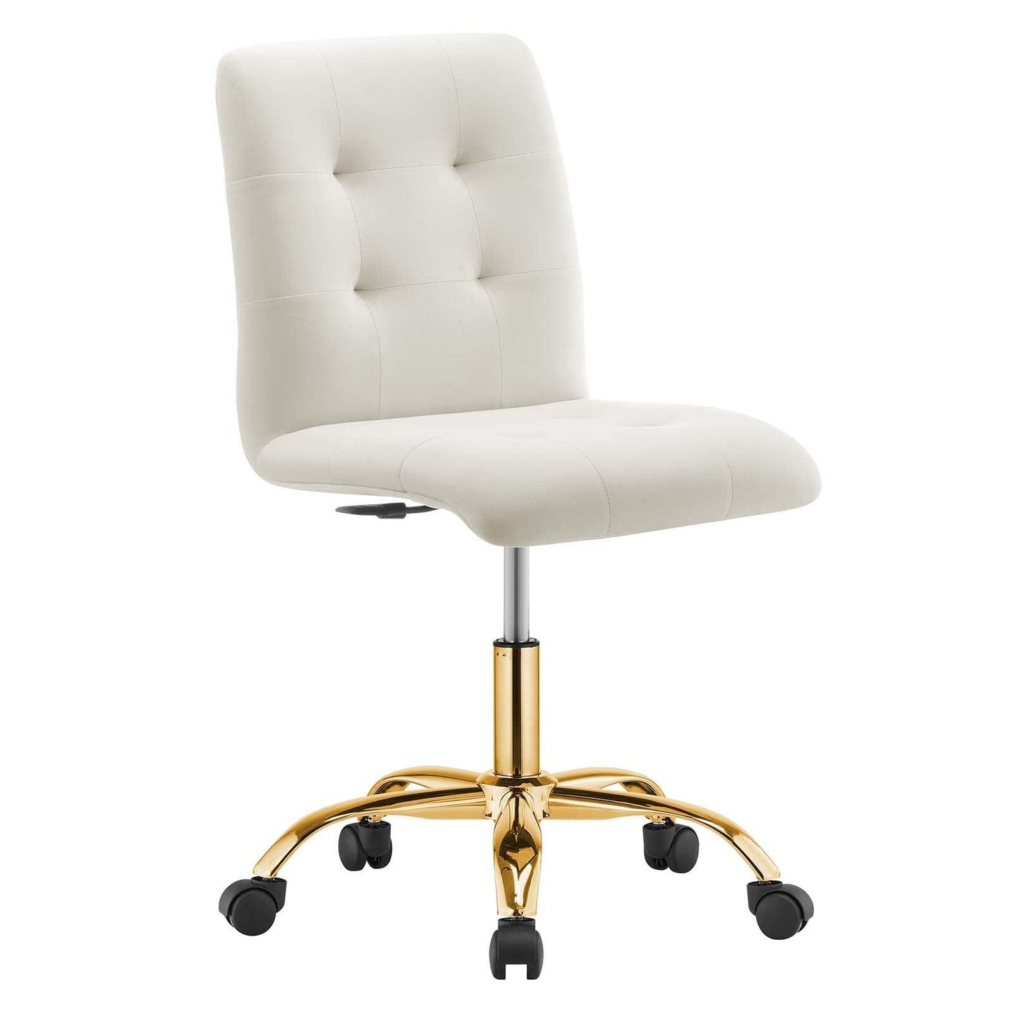 Modway Prim Armless Performance Velvet Office Chair FredCo