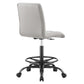 Modway Prim Armless Vegan Leather Drafting Chair FredCo