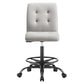Modway Prim Armless Vegan Leather Drafting Chair FredCo