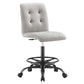 Modway Prim Armless Vegan Leather Drafting Chair FredCo