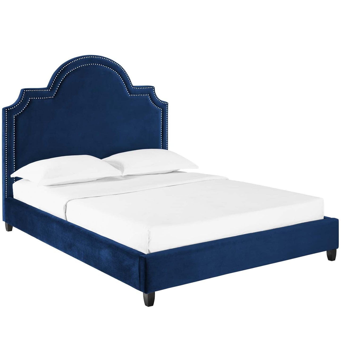 Modway Primrose Queen Performance Velvet Platform Bed FredCo
