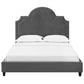 Modway Primrose Queen Performance Velvet Platform Bed FredCo