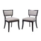 Modway Pristine Upholstered Fabric Dining Chairs - Set of 2 FredCo