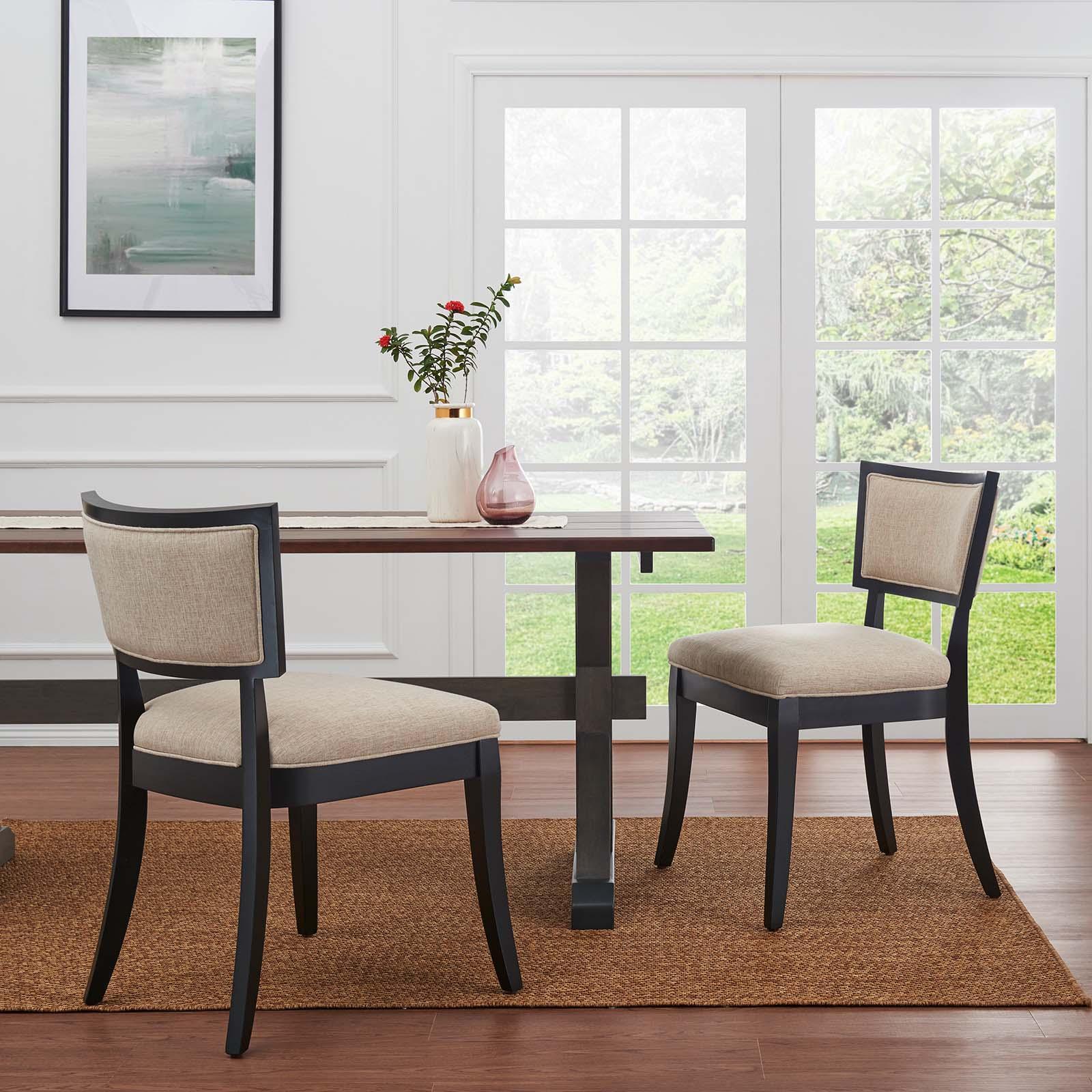 Modway Pristine Upholstered Fabric Dining Chairs - Set of 2 FredCo