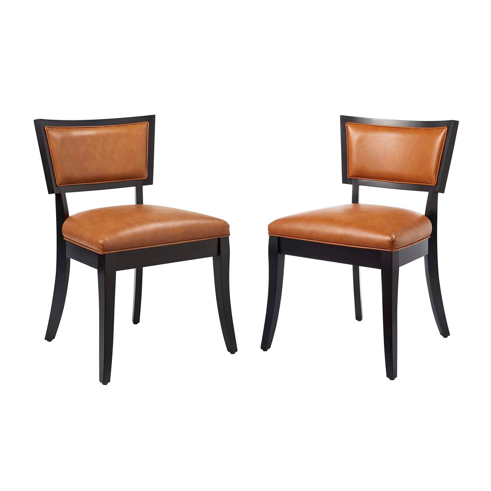 Modway Pristine Vegan Leather Dining Chairs - Set of 2 FredCo