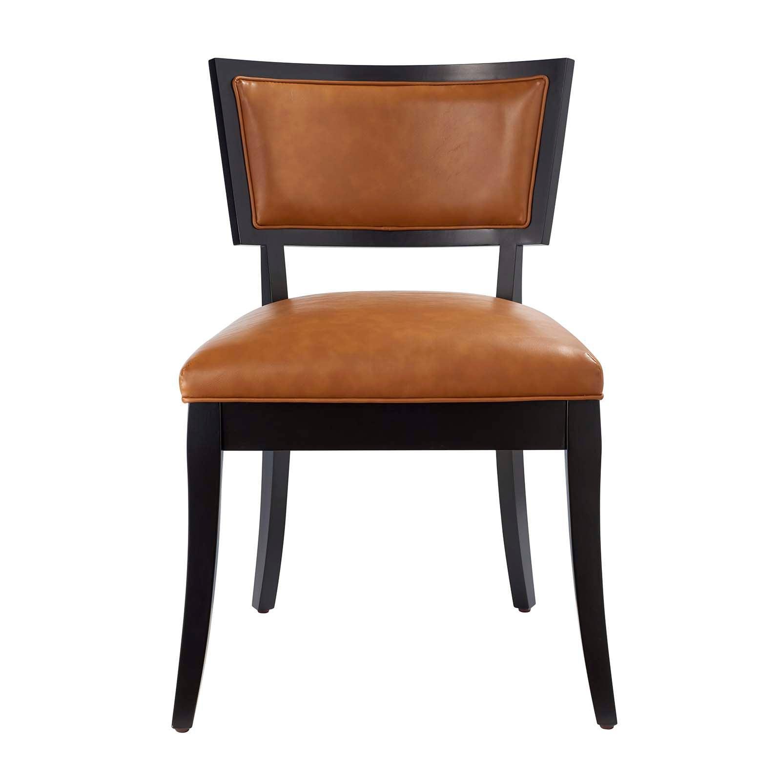 Modway Pristine Vegan Leather Dining Chairs - Set of 2 FredCo