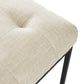Modway Privy Black Stainless Steel Upholstered Fabric Dining Chair FredCo