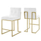 Modway Privy Counter Stool Upholstered Fabric Set of 2 FredCo
