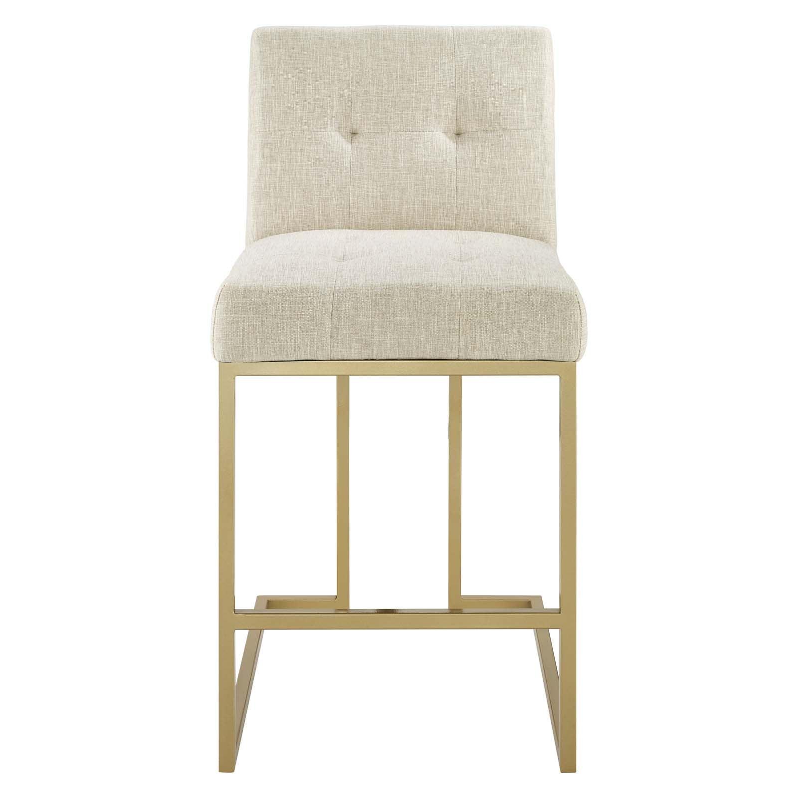 Modway Privy Counter Stool Upholstered Fabric Set of 2 FredCo