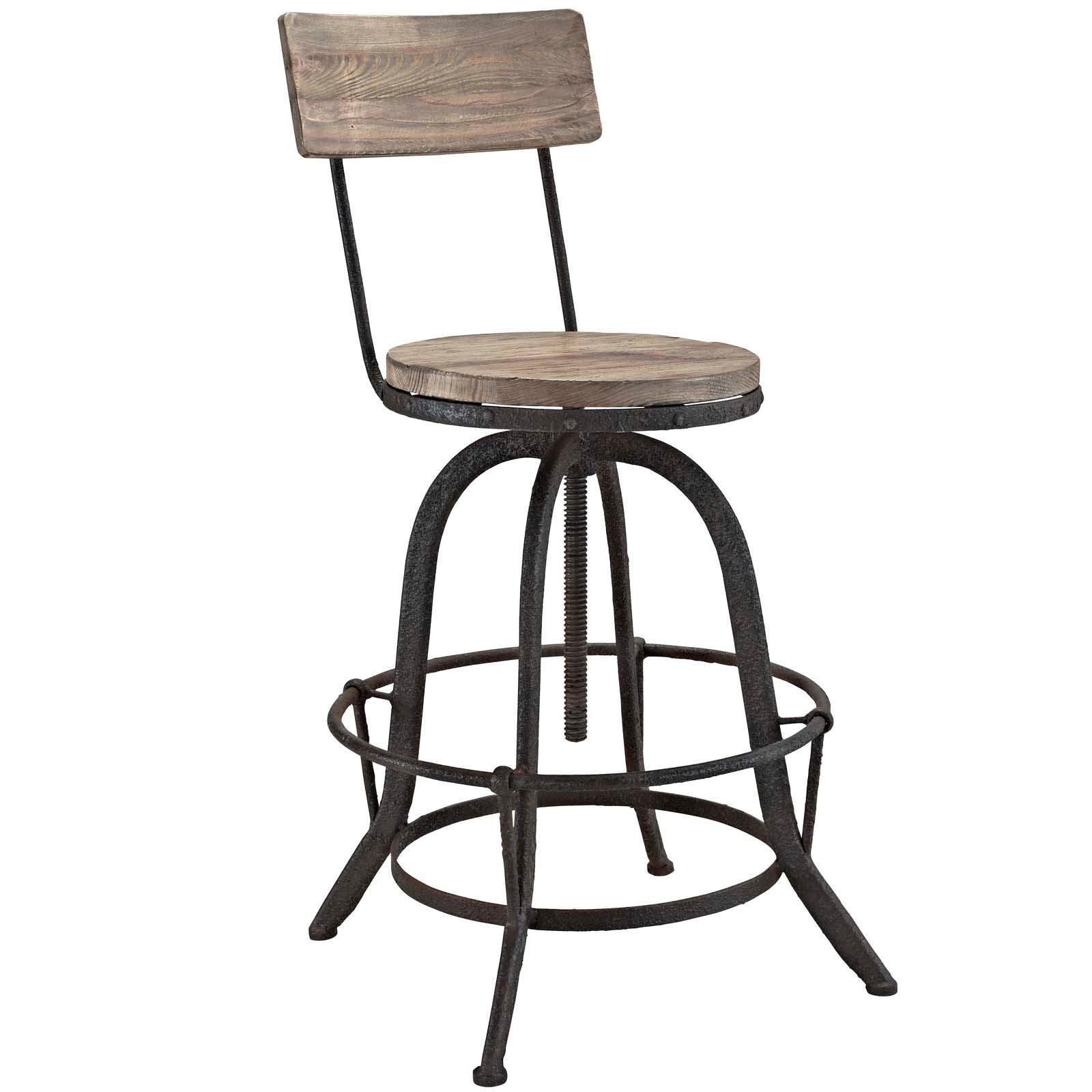 Modway Procure Wood Bar Stool FredCo