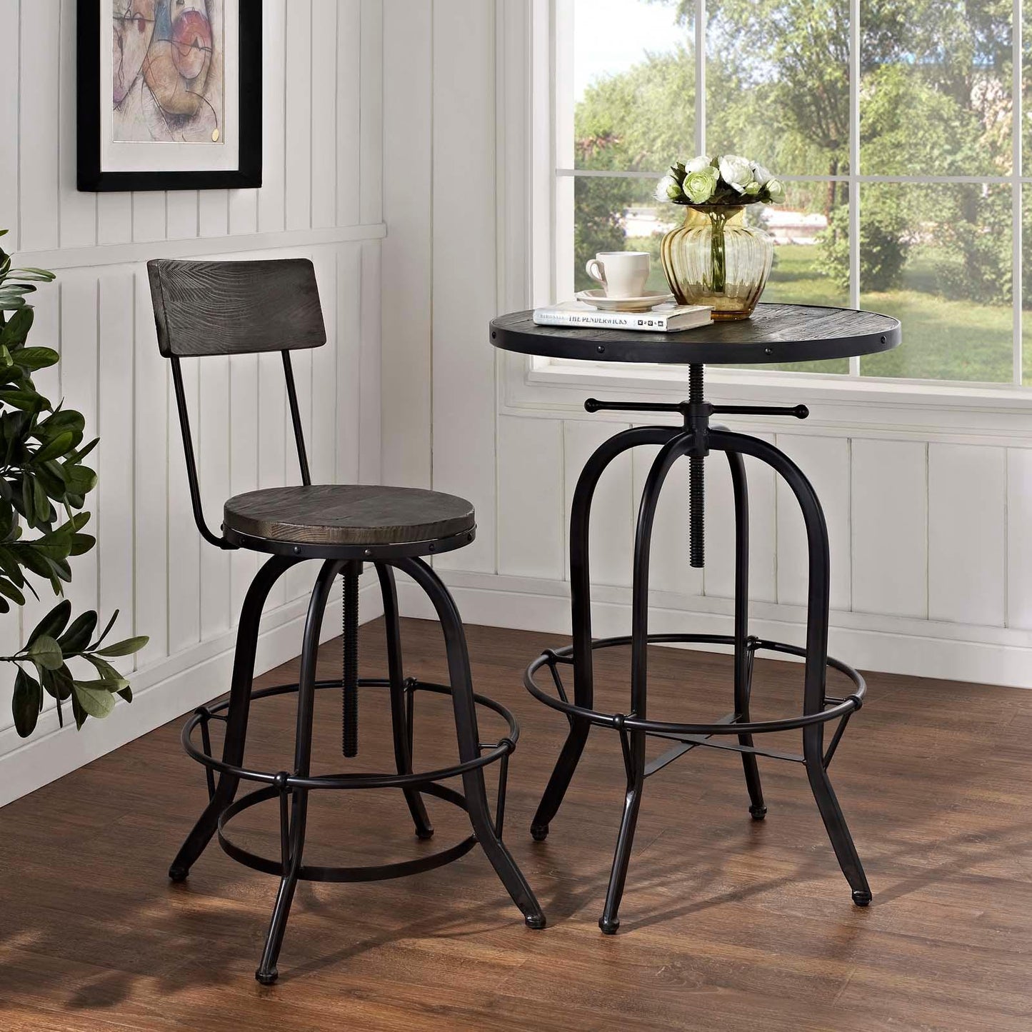 Modway Procure Wood Bar Stool FredCo
