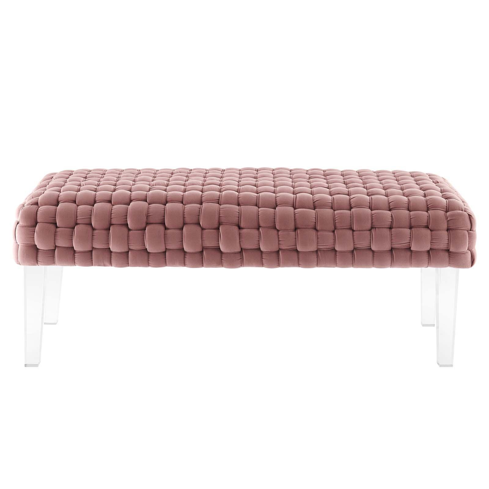 Modway Prologue Woven Performance Velvet Ottoman FredCo