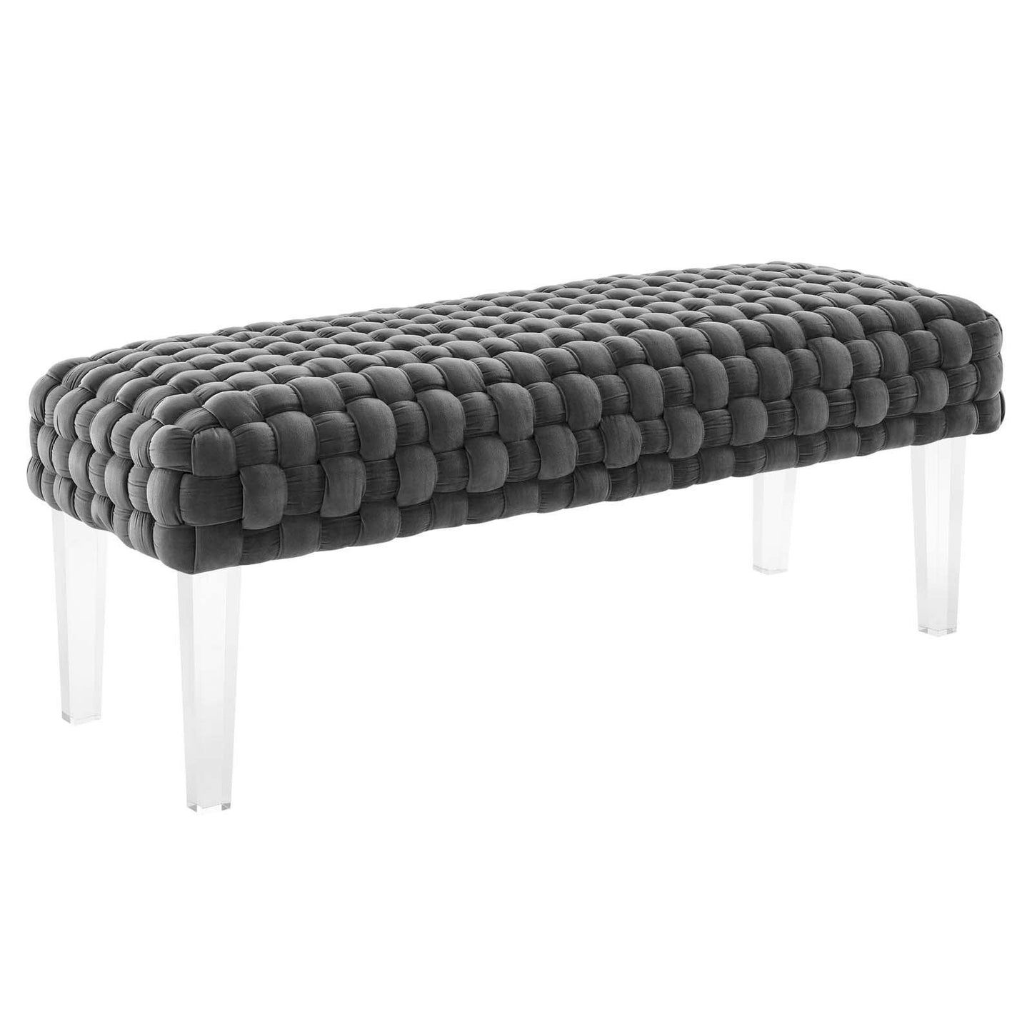 Modway Prologue Woven Performance Velvet Ottoman FredCo