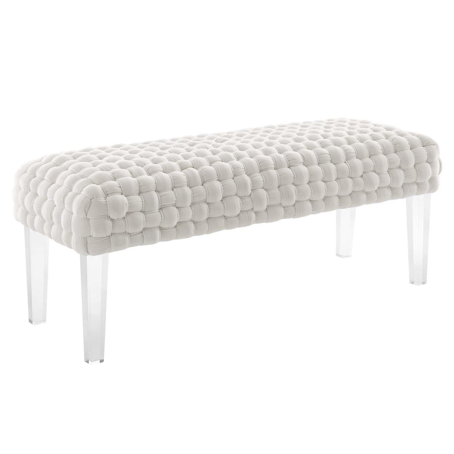 Modway Prologue Woven Performance Velvet Ottoman FredCo