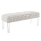 Modway Prologue Woven Performance Velvet Ottoman FredCo