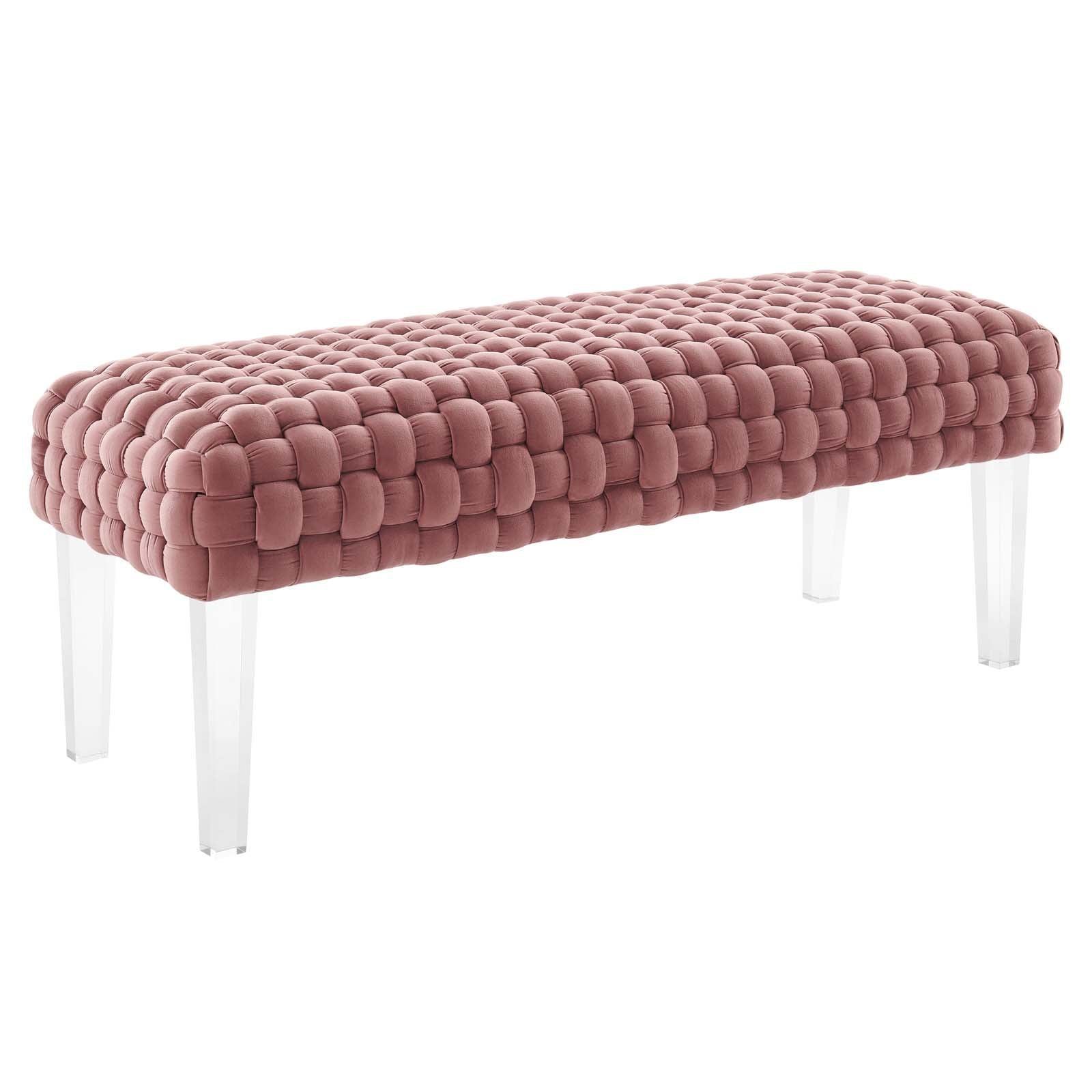 Modway Prologue Woven Performance Velvet Ottoman FredCo