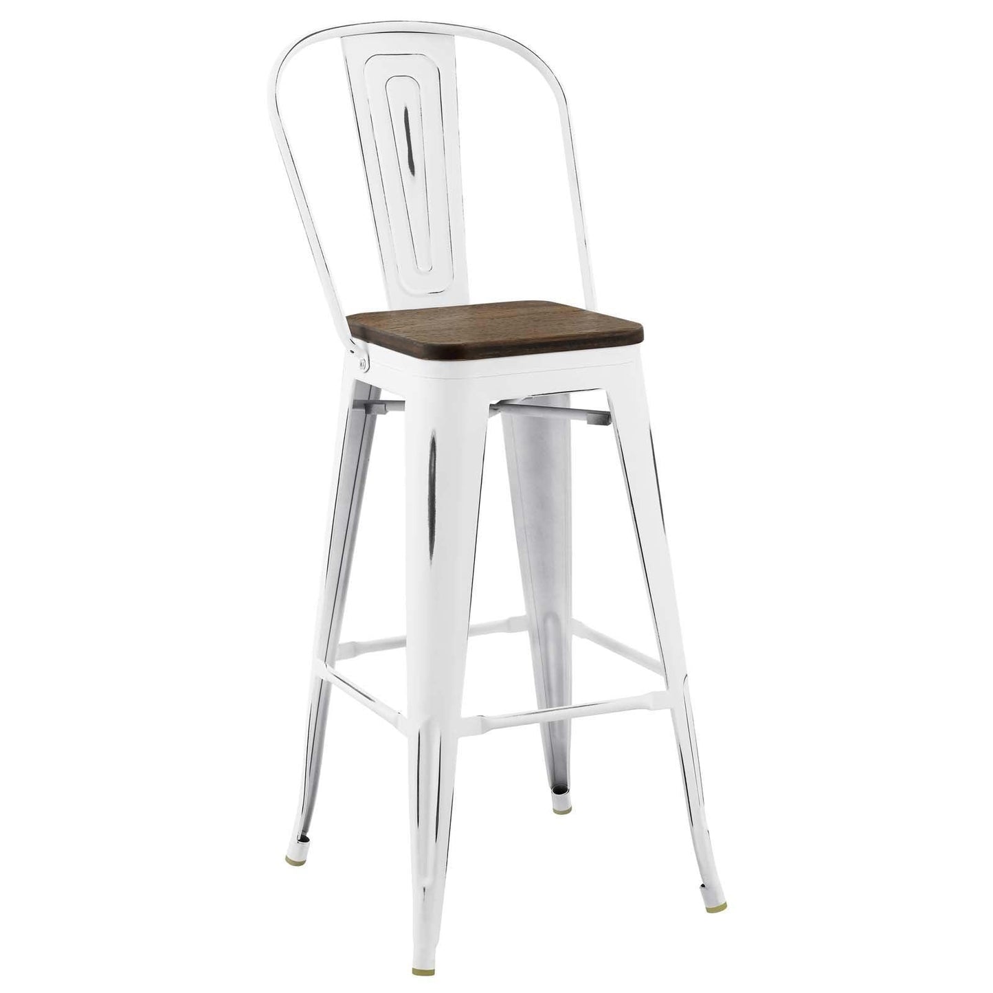 Modway Promenade Bar Stool Metal Set of 2 FredCo