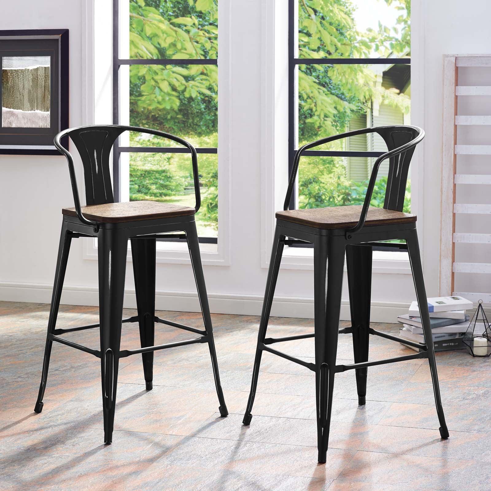 Modway Promenade Bar Stool Set of 2 FredCo