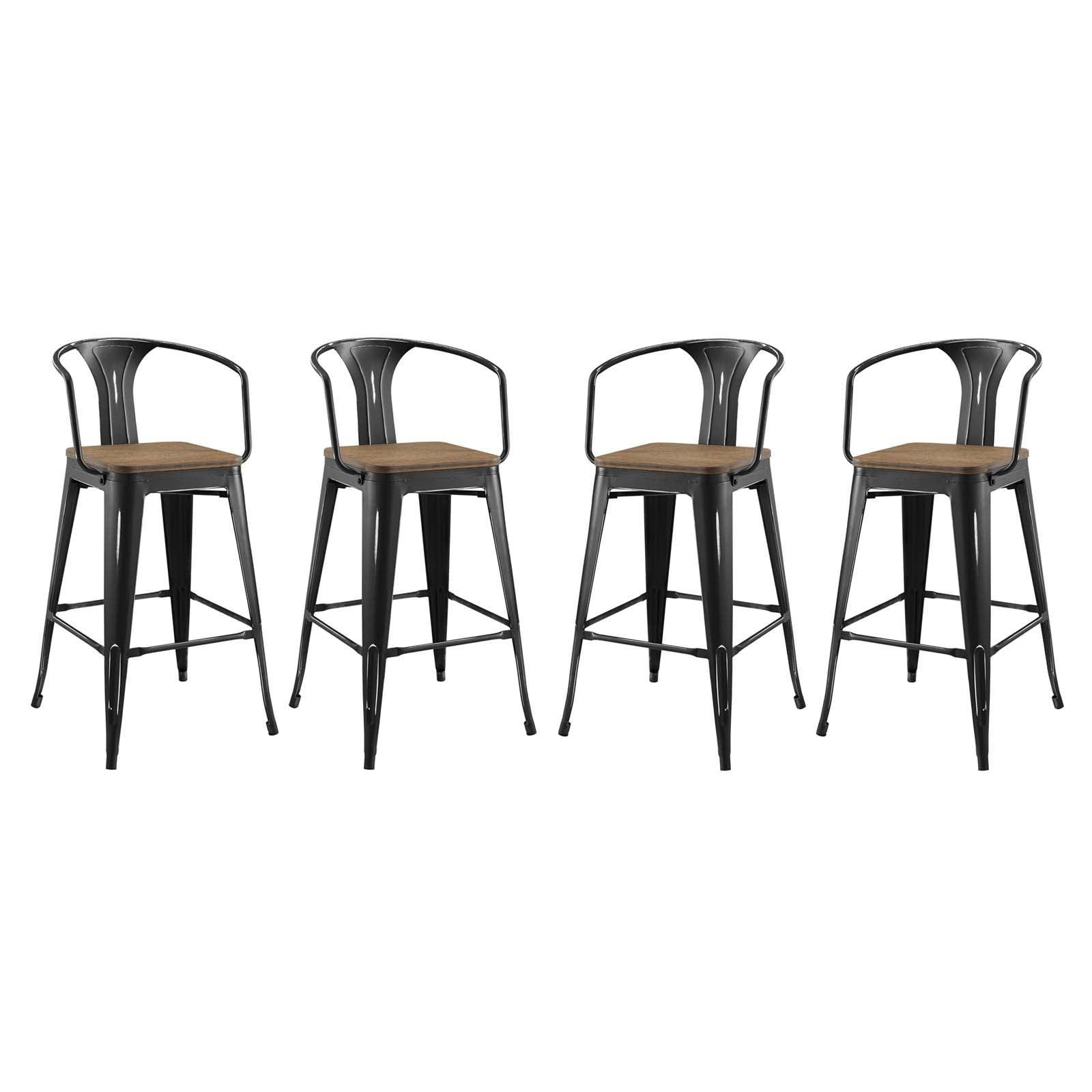 Modway Promenade Bar Stool Set of 4 FredCo