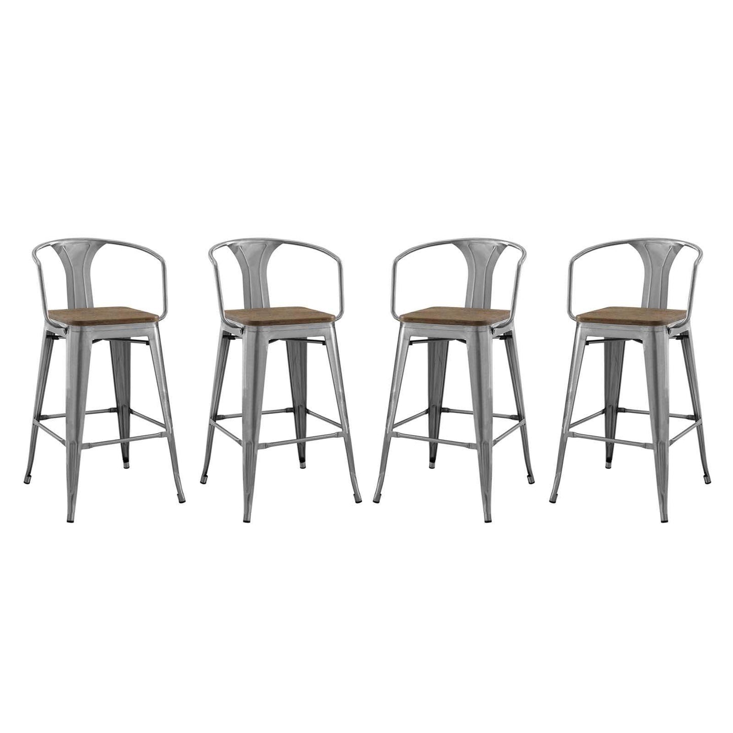 Modway Promenade Bar Stool Set of 4 FredCo