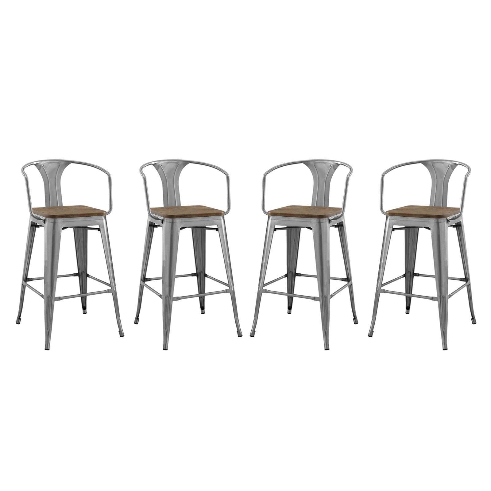 Modway Promenade Bar Stool Set of 4 FredCo