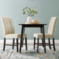 Modway Promulgate Biscuit Tufted Upholstered Fabric Dining Chair Set of 2 FredCo