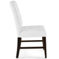 Modway Promulgate Biscuit Tufted Upholstered Faux Leather Dining Side Chair Set of 2 FredCo