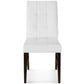 Modway Promulgate Biscuit Tufted Upholstered Faux Leather Dining Side Chair Set of 2 FredCo