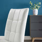 Modway Promulgate Biscuit Tufted Upholstered Faux Leather Dining Side Chair Set of 2 FredCo